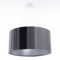 Luster na sajli STRIPES 1xE27/60W/230V, prečnik 40 cm, siv