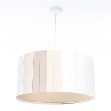 Luster na sajli STRIPES 1xE27/60W/230V prečnik 60 cm krem