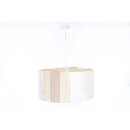 Luster na sajli STRIPES 1xE27/60W/230V prečnik 60 cm krem