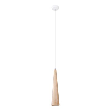 Luster na sajli SULA 1xGU10/10W/230V, prečnik 8 cm, bež