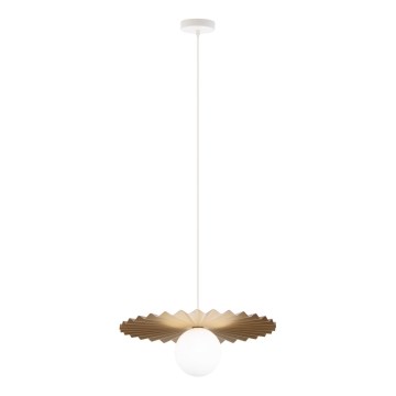 Luster na sajli SUNPLISS 1xG9/10W/230V Ø 40 cm zlatna/krem boje