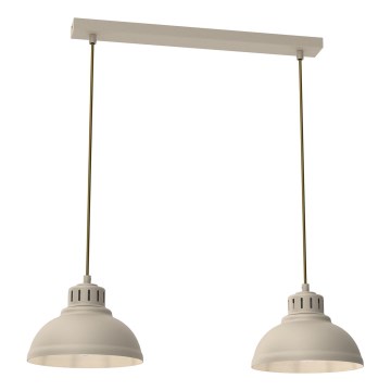 Luster na sajli SVEN 2xE27/15W/230V bež