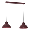 Luster na sajli SVEN 2xE27/15W/230V burgundija