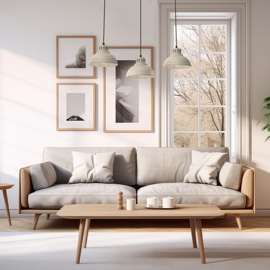 Luster na sajli SVEN 3xE27/15W/230V bež