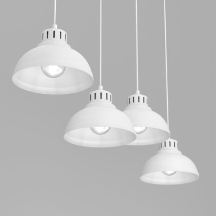 Luster na sajli SVEN 4xE27/15W/230V bela