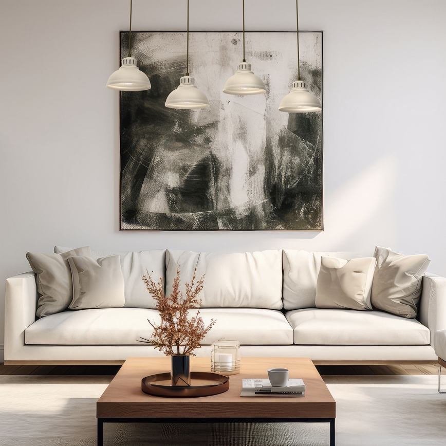 Luster na sajli SVEN 4xE27/15W/230V bež