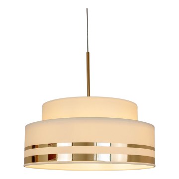 Luster na sajli TAMI, 1xE27/60W/230V, prečnik 40 cm, bež/zlatna