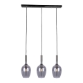 Luster na sajli TANGO 3xE14/40W/230V crni
