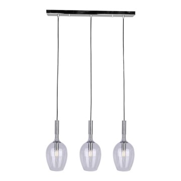 Luster na sajli TANGO 3xE14/40W/230V proziran