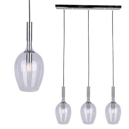 Luster na sajli TANGO 3xE14/40W/230V proziran