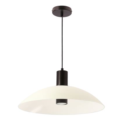 Luster na sajli TEDIN 1xGU10/15W/230V bela/crna