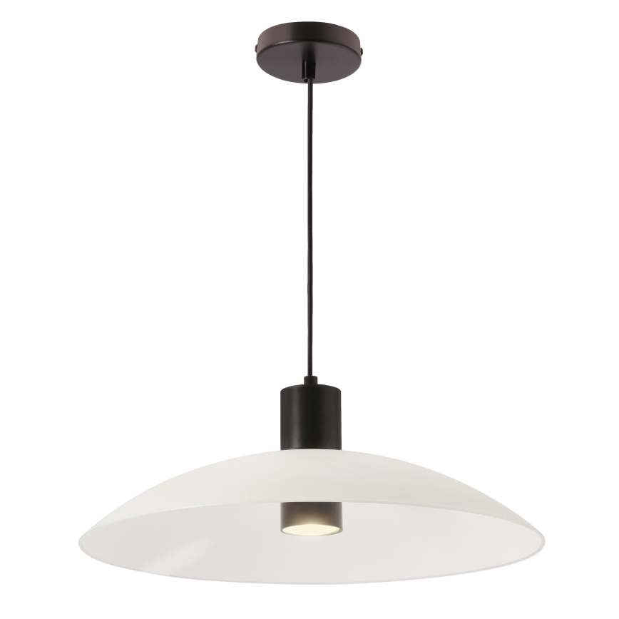 Luster na sajli TEDIN 1xGU10/15W/230V bela/crna