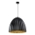 Luster na sajli TELMA 1xE27/60W/230V, prečnik 70 cm, crna/zlatna