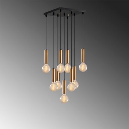 Luster na sajli TEMPO 9xE27/40W/230V zlatni