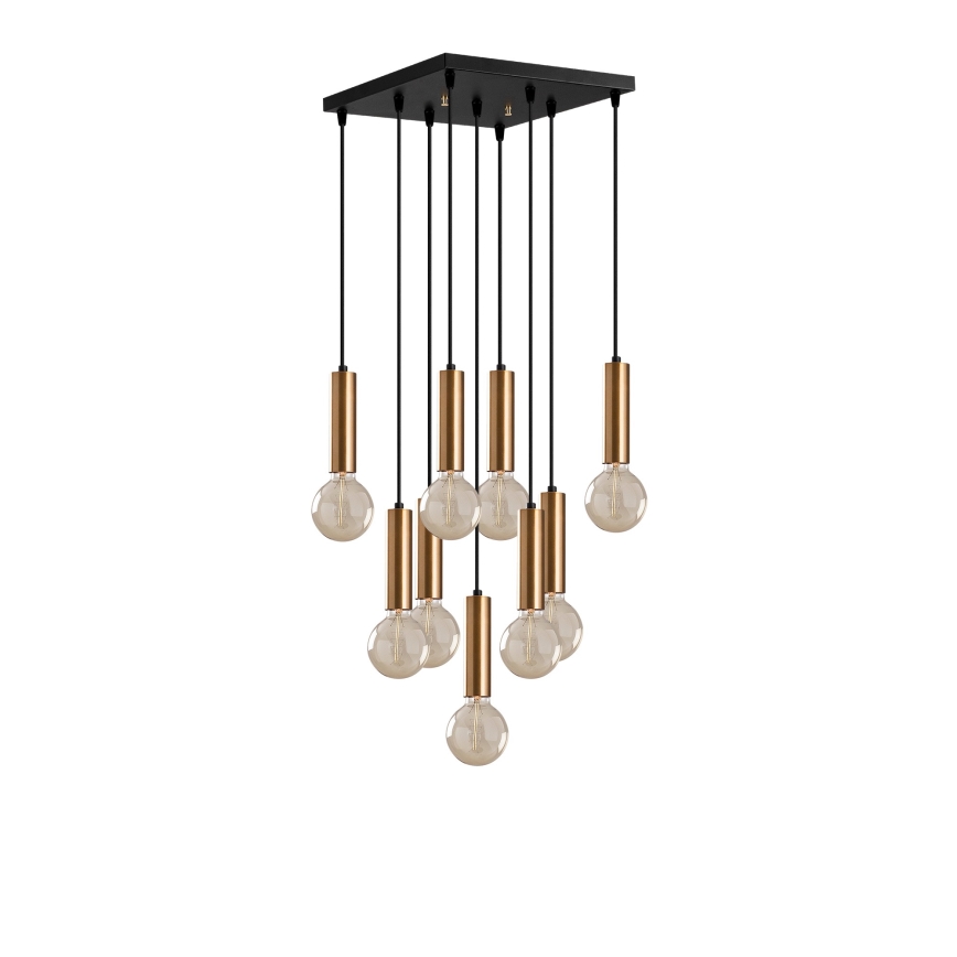 Luster na sajli TEMPO 9xE27/40W/230V zlatni