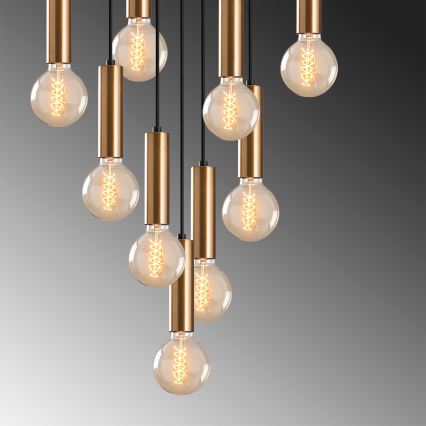 Luster na sajli TEMPO 9xE27/40W/230V zlatni