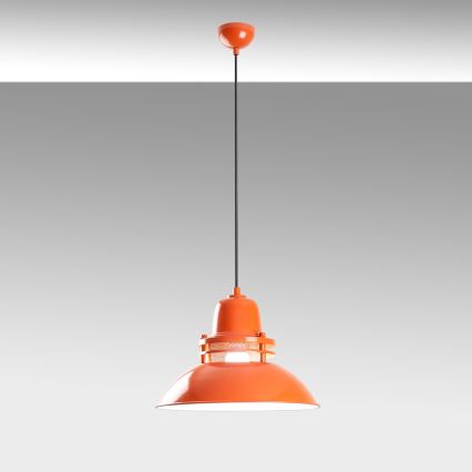 Luster na sajli TIBET 1xE27/40W/230V narandžasti