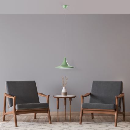 Luster na sajli TOM 1xE27/40W/230V zelene boje