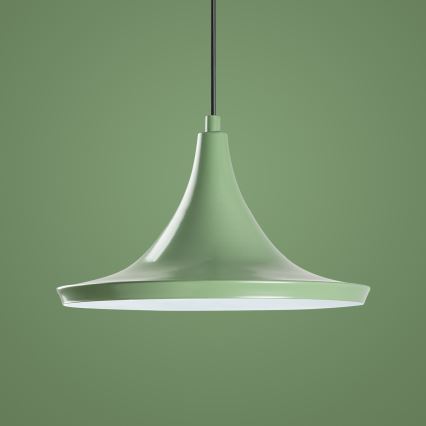 Luster na sajli TOM 1xE27/40W/230V zelene boje