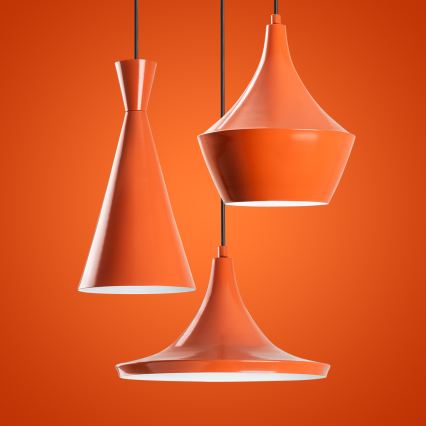 Luster na sajli TOM 3xE27/40W/230V narandžaste boje