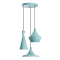 Luster na sajli TOM 3xE27/40W/230V plava