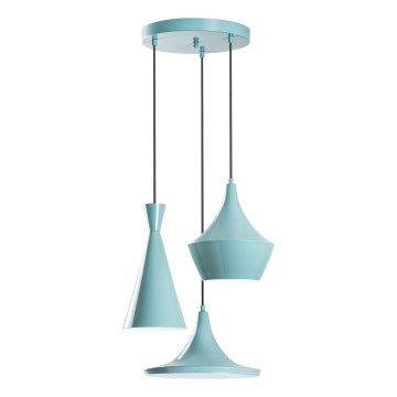 Luster na sajli TOM 3xE27/40W/230V plava