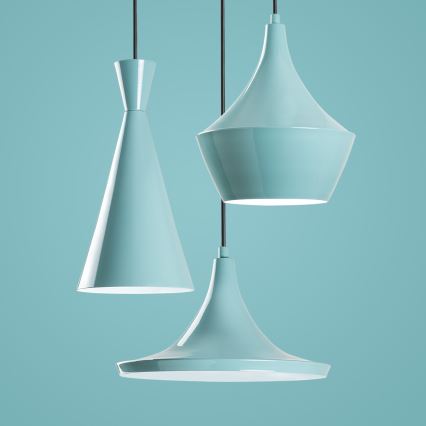 Luster na sajli TOM 3xE27/40W/230V plava