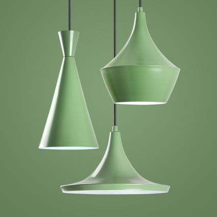 Luster na sajli TOM 3xE27/40W/230V, zelene boje