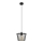Luster na sajli TORRI 1xE27/15W/230V prečnika 23 cm crne boje