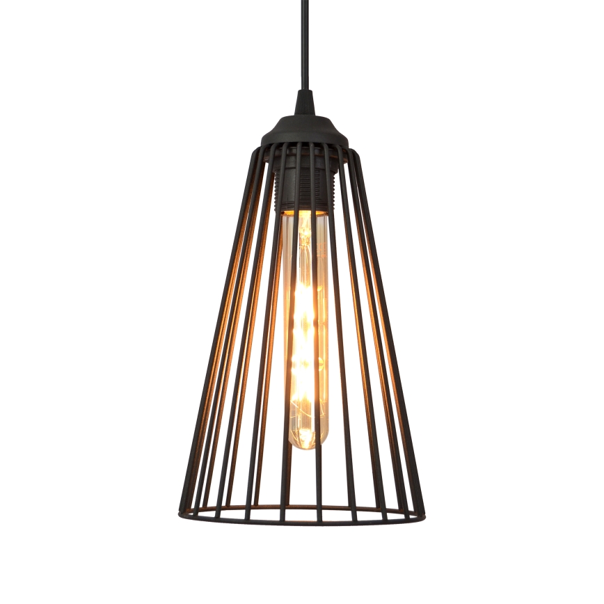 Luster na sajli TORRI 3xE27/15W/230V crni