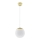 Luster na sajli TOYA 1xE27/60W/230V Ø 20 cm bela/zlatna