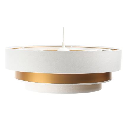 Luster na sajli TRINITI 1xE27/60W/230V bela/zlatna