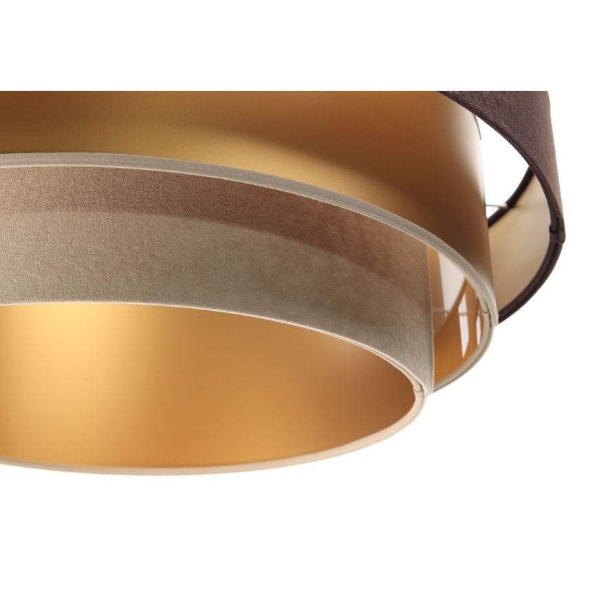 Luster na sajli TRINITI 1xE27/60W/230V braon/zlatna/bež