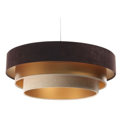 Luster na sajli TRINITI 1xE27/60W/230V braon/zlatna/bež
