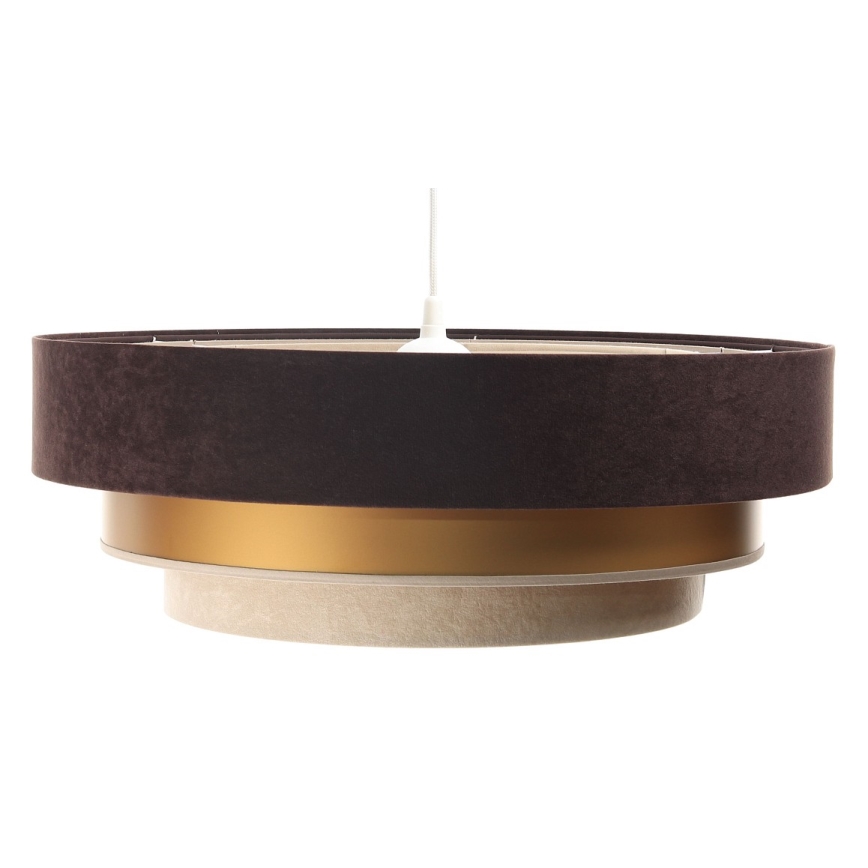 Luster na sajli TRINITI 1xE27/60W/230V braon/zlatna/bež