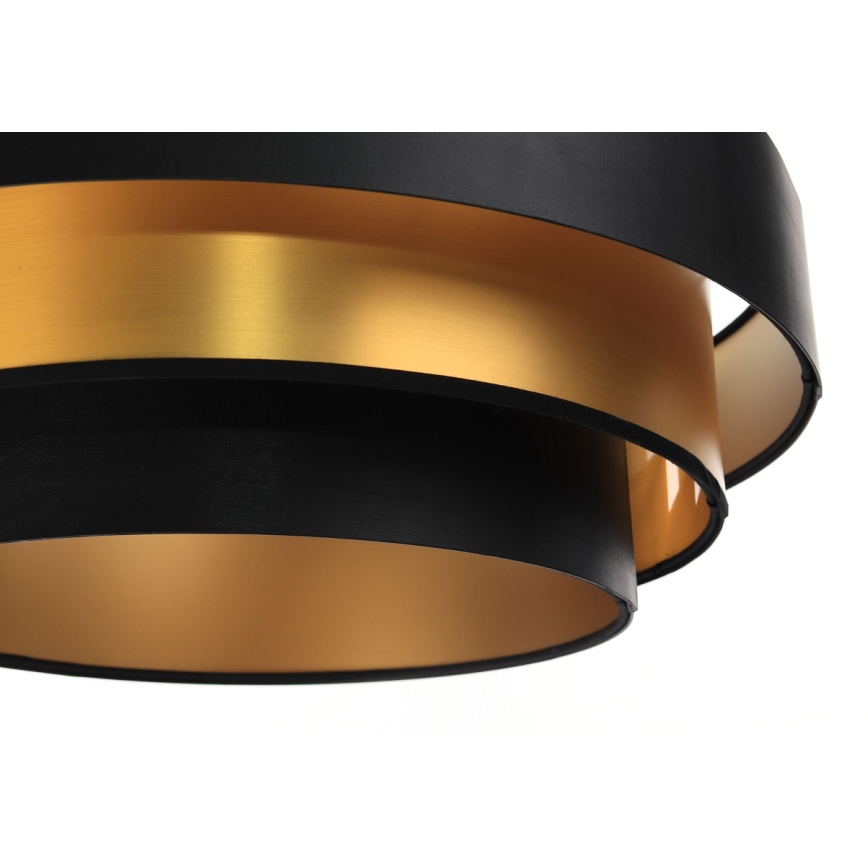 Luster na sajli TRINITI 1xE27/60W/230V crna/zlatna