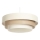 Luster na sajli TRINITI 1xE27/60W/230V, prečnik 40 cm, krem/bež