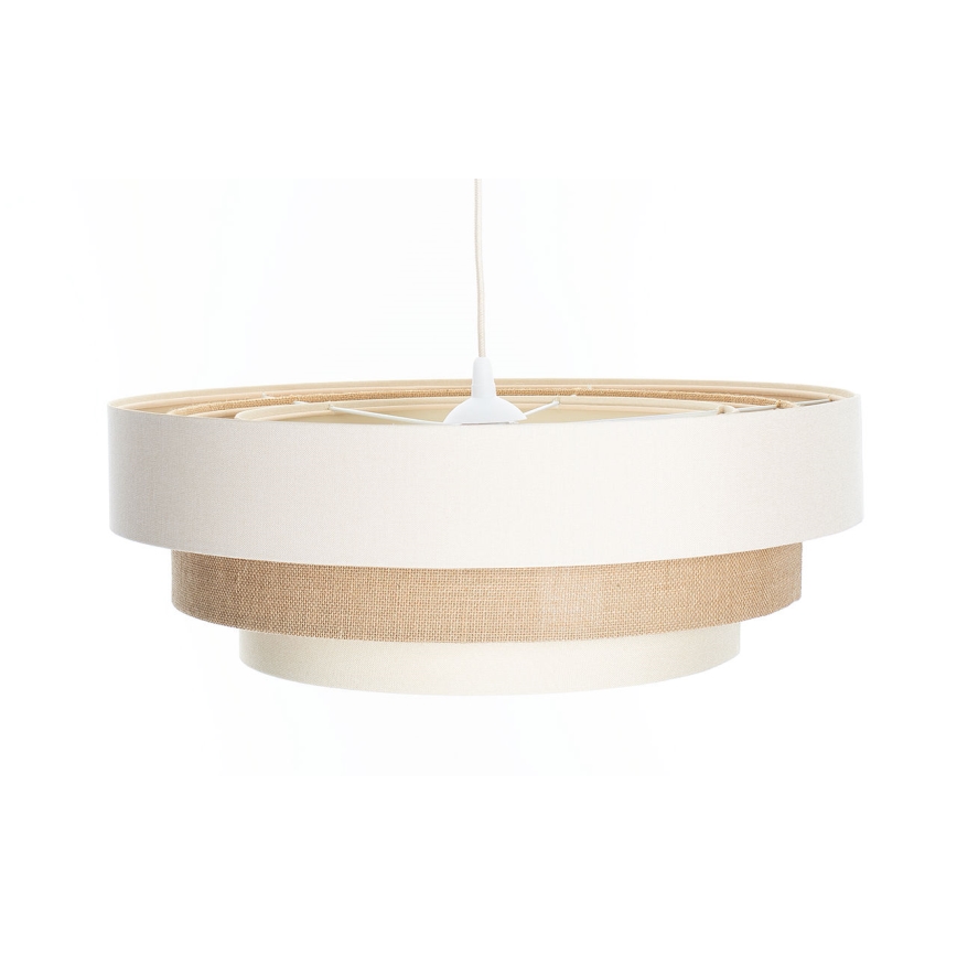 Luster na sajli TRINITI 1xE27/60W/230V, prečnik 40 cm, krem/bež