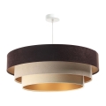 Luster na sajli TRINITI 1xE27/60W/230V smeđi/bež/zlatni