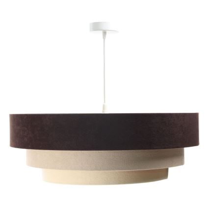 Luster na sajli TRINITI 1xE27/60W/230V smeđi/bež/zlatni
