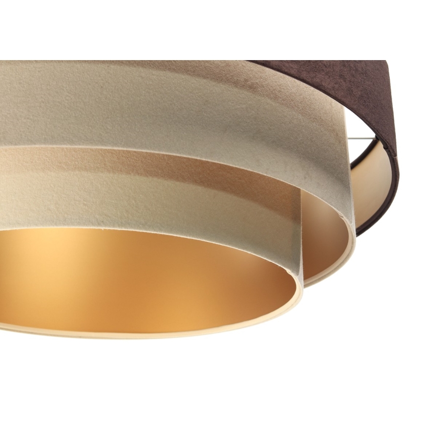 Luster na sajli TRINITI 1xE27/60W/230V smeđi/bež/zlatni