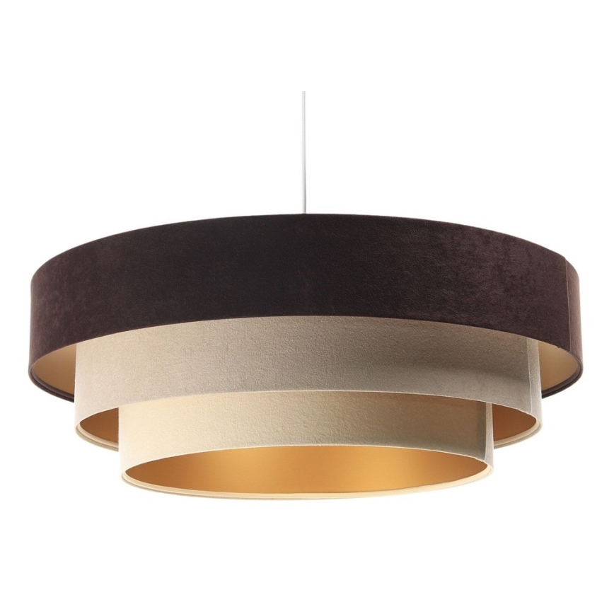 Luster na sajli TRINITI 1xE27/60W/230V smeđi/bež/zlatni