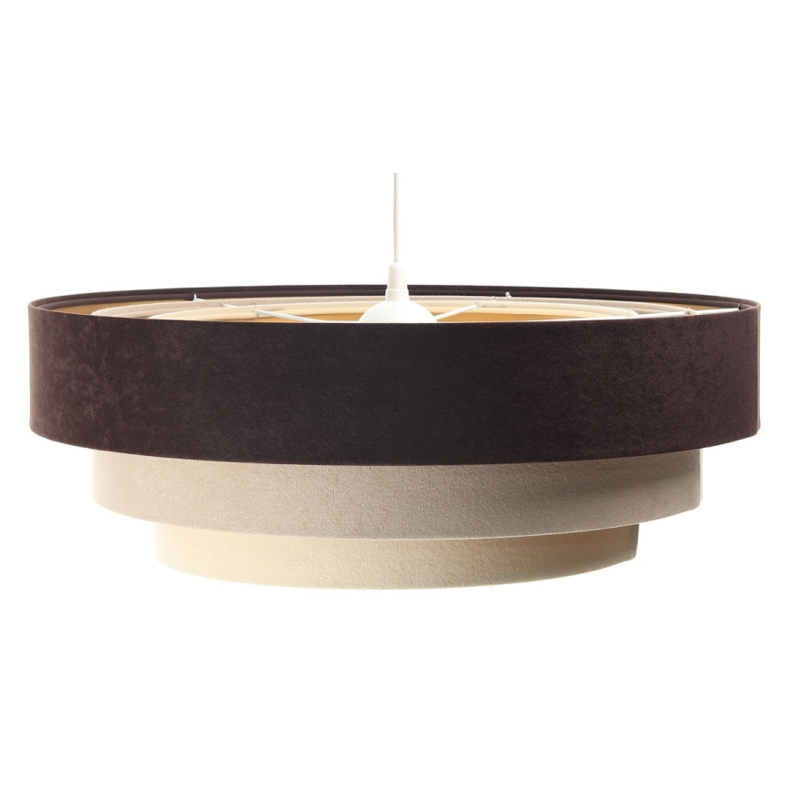 Luster na sajli TRINITI 1xE27/60W/230V smeđi/bež/zlatni