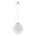Luster na sajli UGO 1xE27/15W/230V prečnik 40 cm bela/sjajni hrom