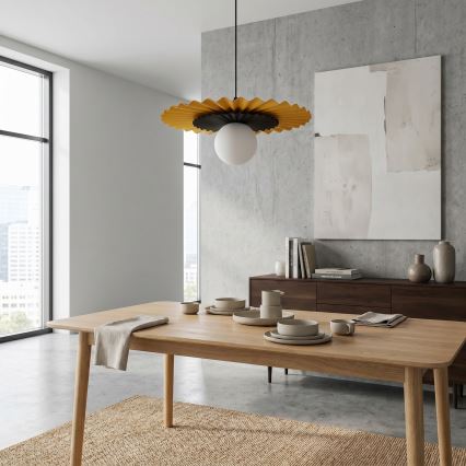 Luster na sajli UMBRA 1xG9/8W/230V crna/narandžasta