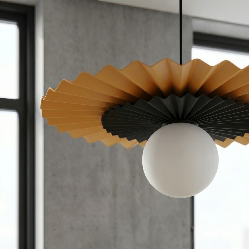 Luster na sajli UMBRA 1xG9/8W/230V crna/narandžasta