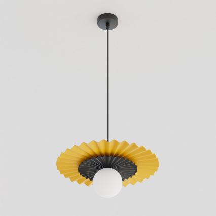 Luster na sajli UMBRA 1xG9/8W/230V crna/narandžasta
