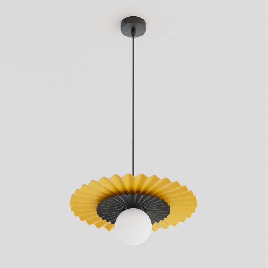 Luster na sajli UMBRA 1xG9/8W/230V crna/narandžasta