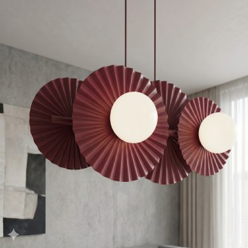 Luster na sajli UMBRA 4xG9/8W/230V crvena