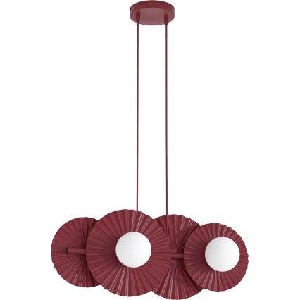 Luster na sajli UMBRA 4xG9/8W/230V crvena